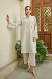 DC-2168 GREY 2PCS  EMBROIDERED KURTA WITH TROUSER
