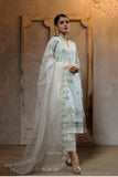 DA-2065 SKY BLUE EMBROIDERED KURTA WITH DUPATTA