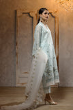 DA-2065 SKY BLUE EMBROIDERED KURTA WITH DUPATTA