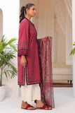 DC-2152 MAROON 2PCS EMBROIDERED KURTA WITH DUPATTA