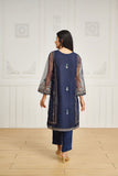 DA-1626 BLUE EMBROIDERED KURTA