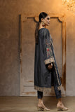 DA-1664 GREY EMBROIDERED KURTA