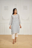 DA-1661 LIGHT GREY EMBROIDERED KURTA