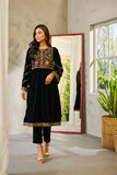 DA-1678 BLACK EMBROIDERED KURTA
