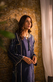 DC-2060 NAVY BLUE 2PCS  EMBROIDERED KURTA WITH TROUSER