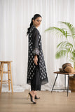 DC-0438 BLACK EMBROIDERED KURTA