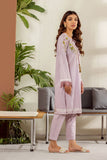 DC-2009 L-PURPLE 2PCS EMBROIDERED KURTA WITH TROUSER