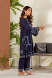 DC-2010 BLUE 2PCS EMBROIDERED KURTA WITH TROUSER
