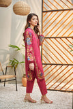 DC-2046 PINK 2PCS  EMBROIDERED KURTA WITH TROUSER