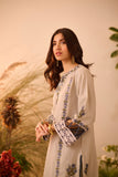 DC-2116 GREY KHADDAR 2PCS EMBROIDERED KURTA WITH TROUSER