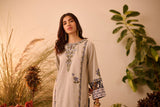DC-2116 GREY KHADDAR 2PCS EMBROIDERED KURTA WITH TROUSER