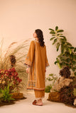 DC-2120 MUSTARD KHADDAR 2PCS EMBROIDERED KURTA WITH TROUSER