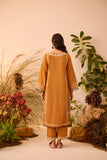 DC-2120 MUSTARD KHADDAR 2PCS EMBROIDERED KURTA WITH TROUSER