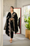 DD-0879 BLACK VELVET SHAWL