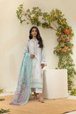 DU-3137 - L-GREEN -  PRINTED LAWN - 3PCS