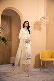 DA-2123 LEMON 2PCS  EMBROIDERED KURTA WITH TROUSER