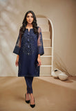 DA-1448 N-BLUE EMBROIDERED KURTA