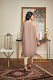 DA-1485 Brown EMBROIDERED KURTA