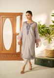 DC-2093 L.GREY 2PCS MUNAR EMBROIDERED KURTA WITH TROUSER